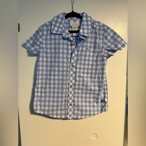 Tommy Bahama Toddler Gingham Short Sleeve Button Down